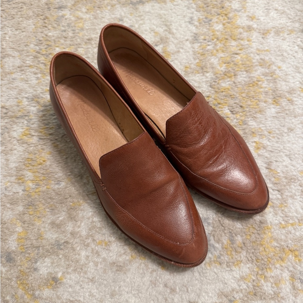 Madewell Vintage Brown Leather Loafers